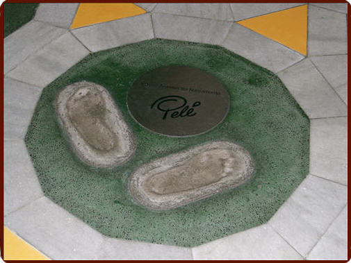 Maracana - Pele's footprints