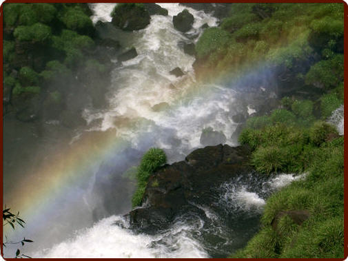 Rainbow over Igauzu Falls